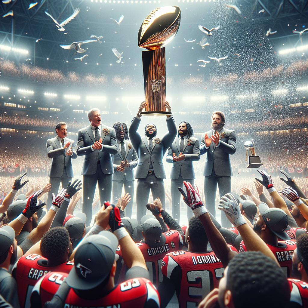 Atlanta Falcons Trophy presentation