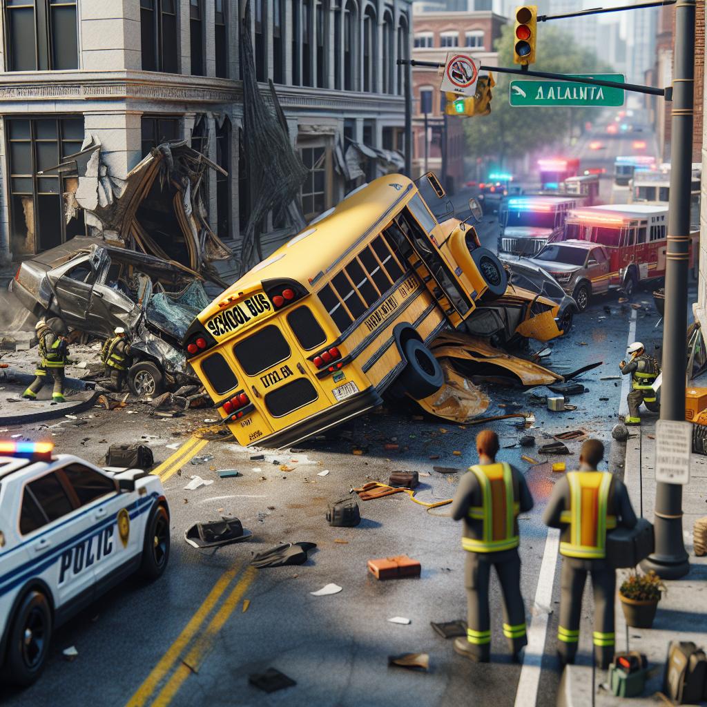 Atlanta school bus crash.