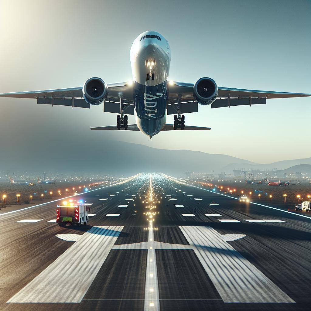 Delta plane emergency landing.