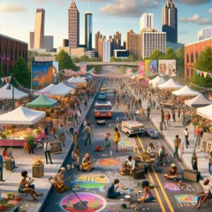 Atlanta lifestyle festival art.