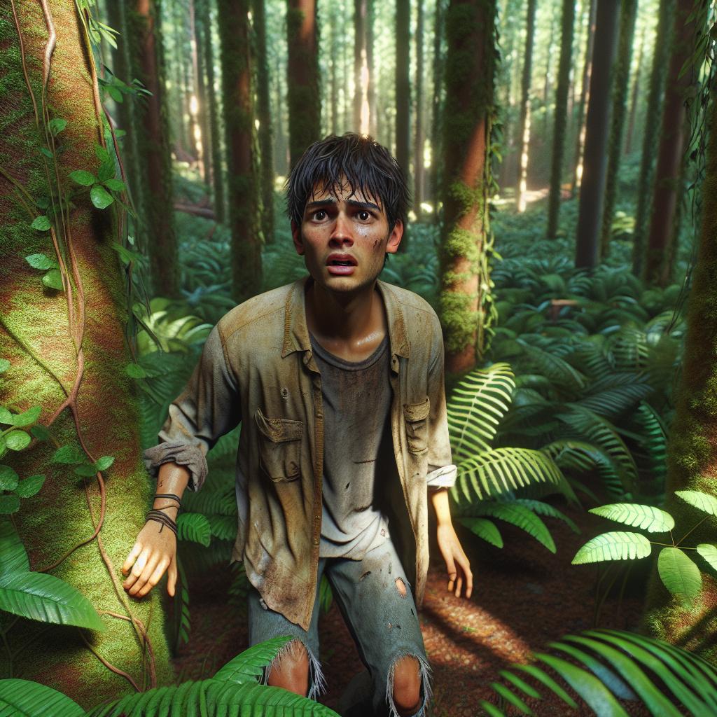 Teen found hiding in forest