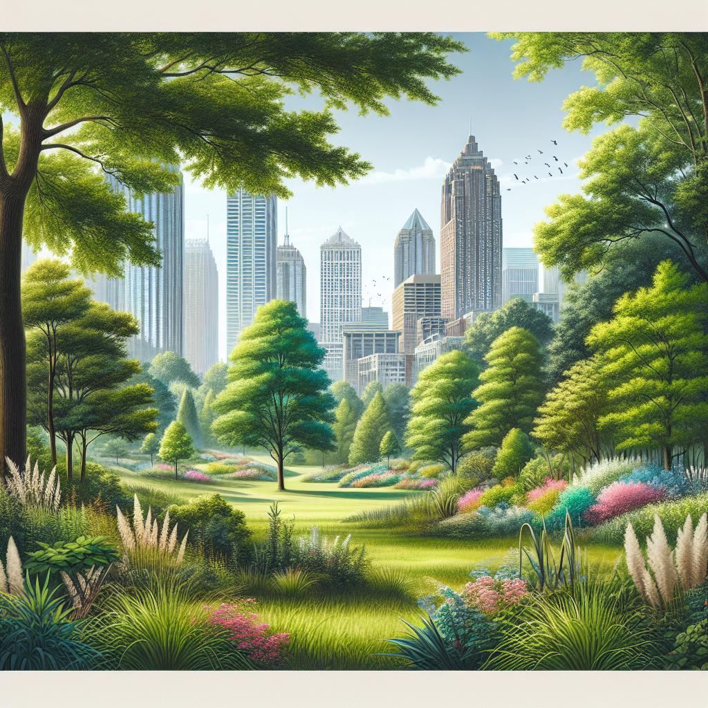 Atlanta city park greenery.
