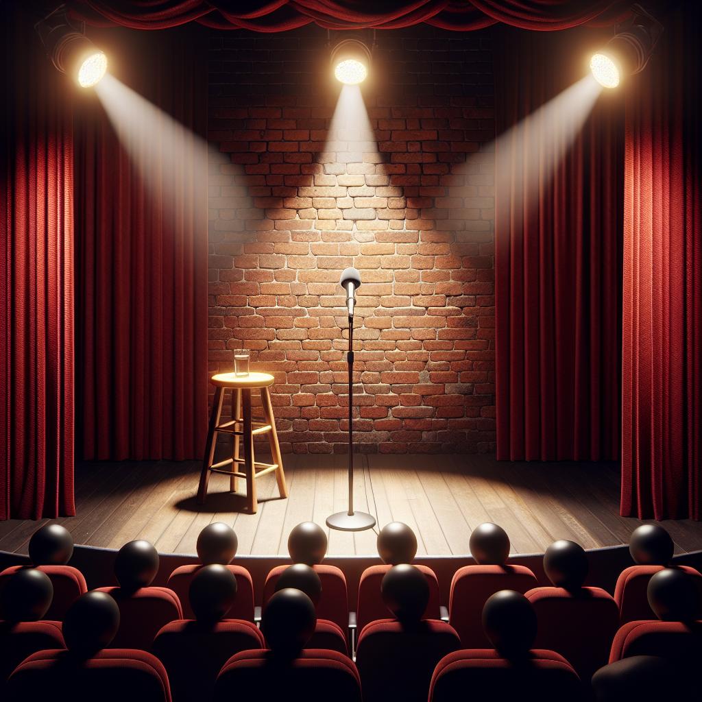 Stand-up comedy stage setup