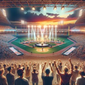 Baseball-themed worship concert.