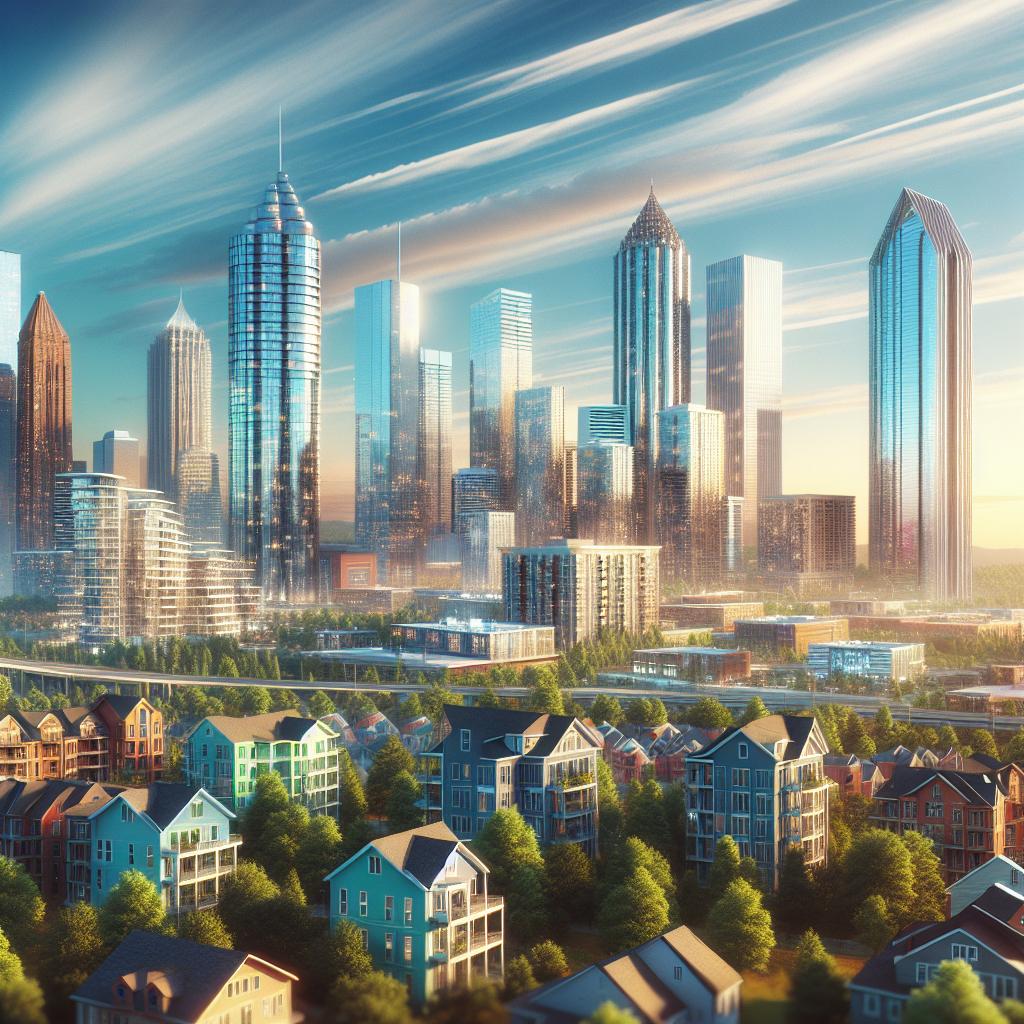 "Modernized Atlanta Housing Skyline"