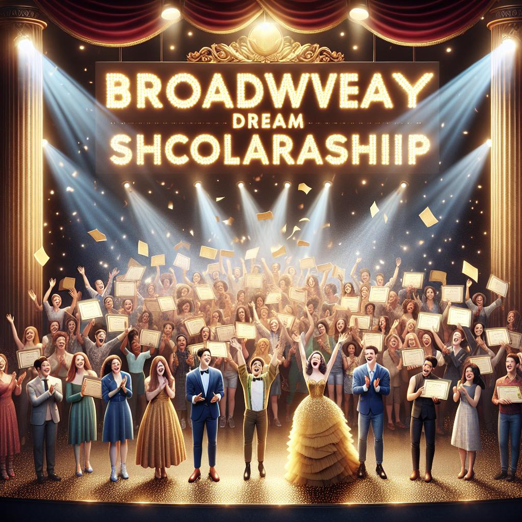 Broadway dream scholarship celebration.