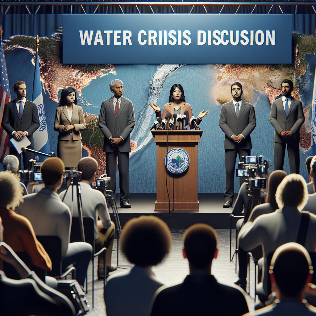 Press conference on water crisis