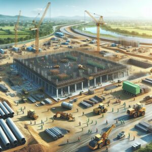 "Industrial Park Construction Beginnings"