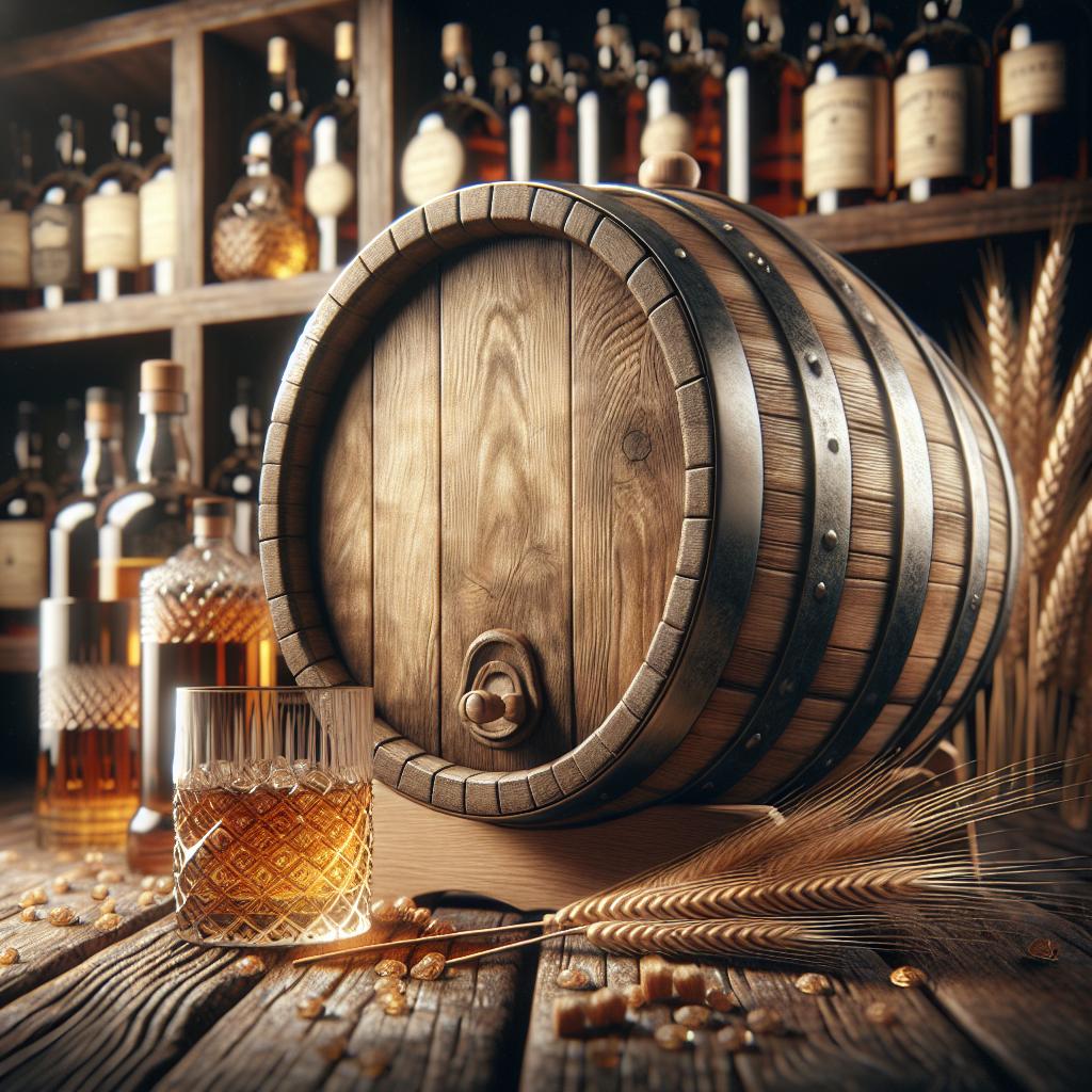 Whiskey barrel tribute photo.