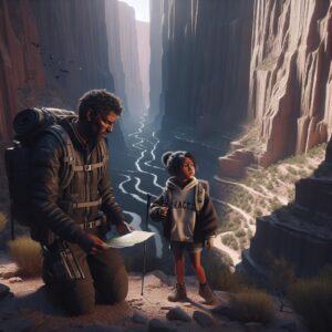 Father-daughter lost in canyon.