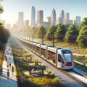 Light Rail traversing BeltLine