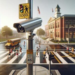 School zone camera distance.