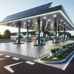 Renovated gas station concept