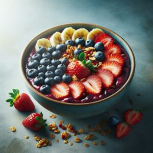 Vibrant Açaí Bowl Art