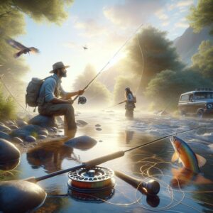 Fly fishing adventure event