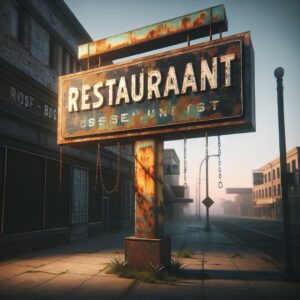 Vacant Restaurant Sign