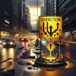 Traffic Diversion Sign