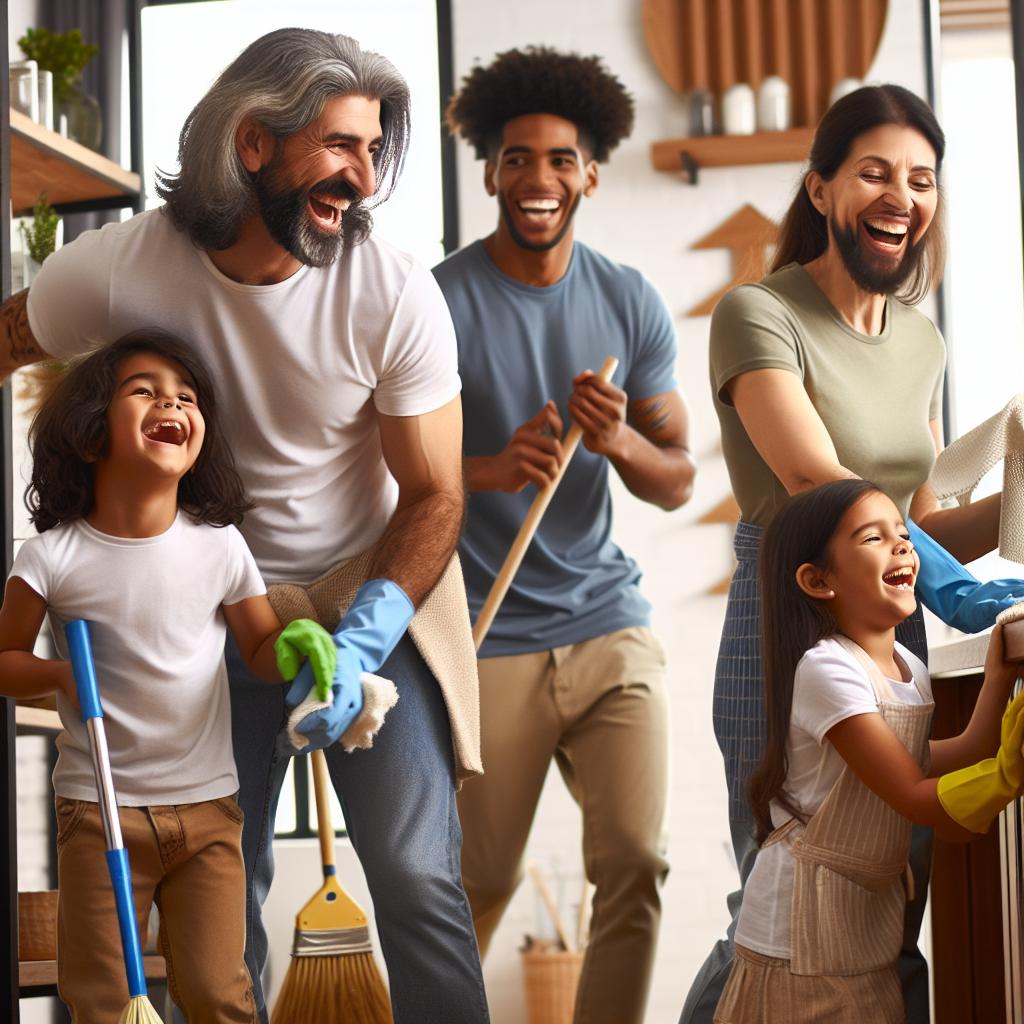 Resilient Families Cleaning Together