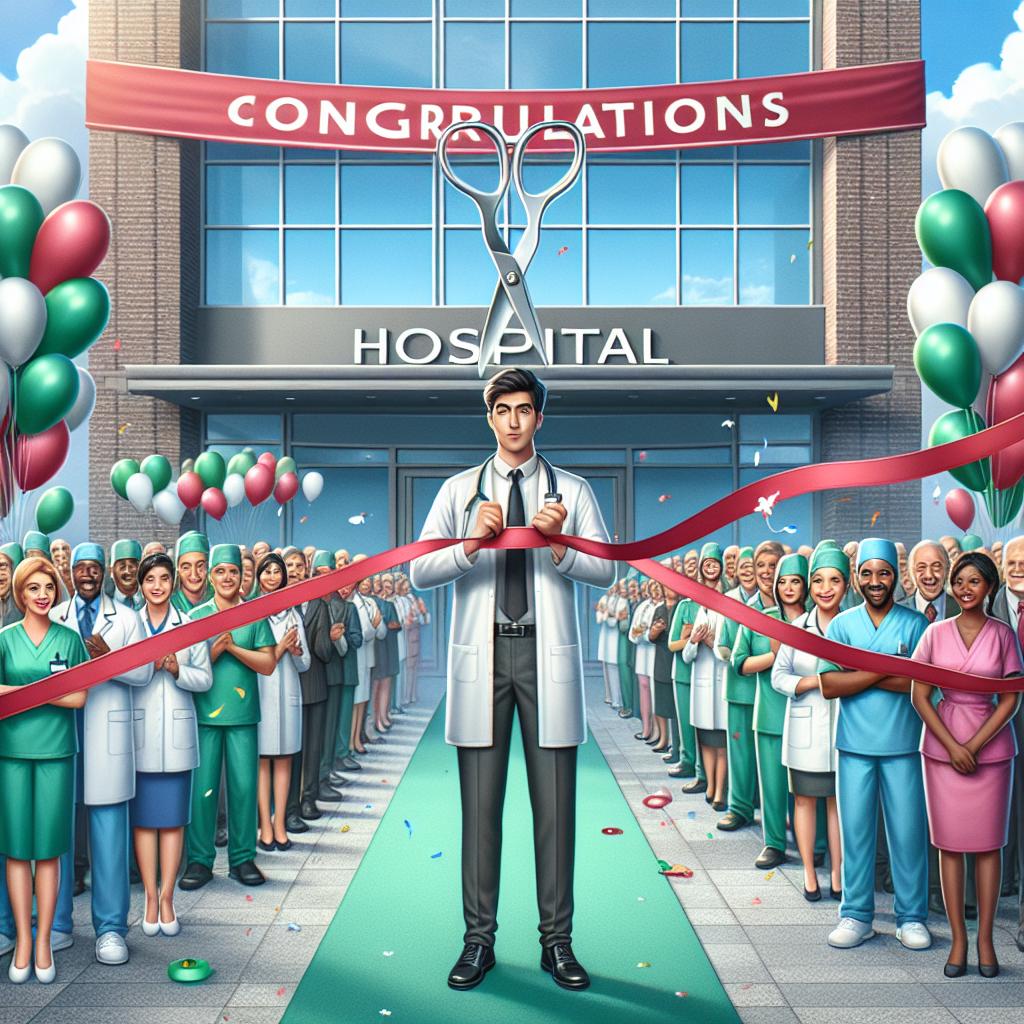 Celebratory Hospital Ribbon Cutting