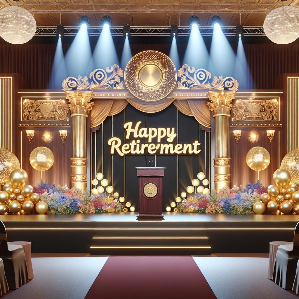 Retirement Celebration Stage