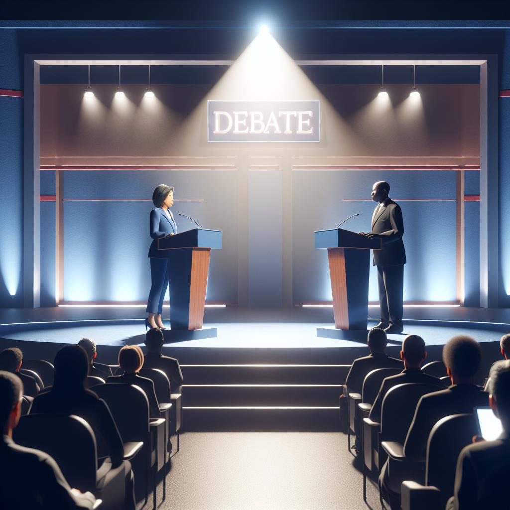 Debate Stage Showdown