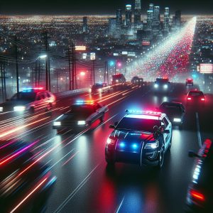 Police Chase Night Scene