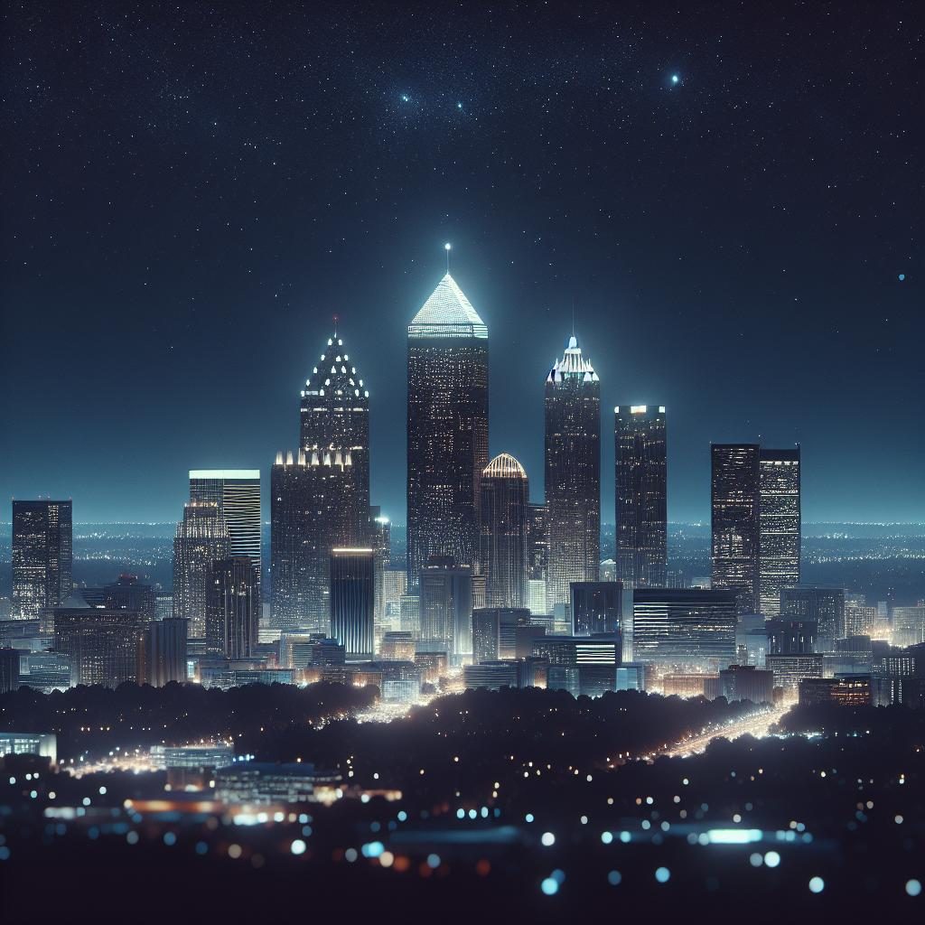 Atlanta Night Sky Lights