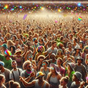 Vibrant Music Festival Crowd