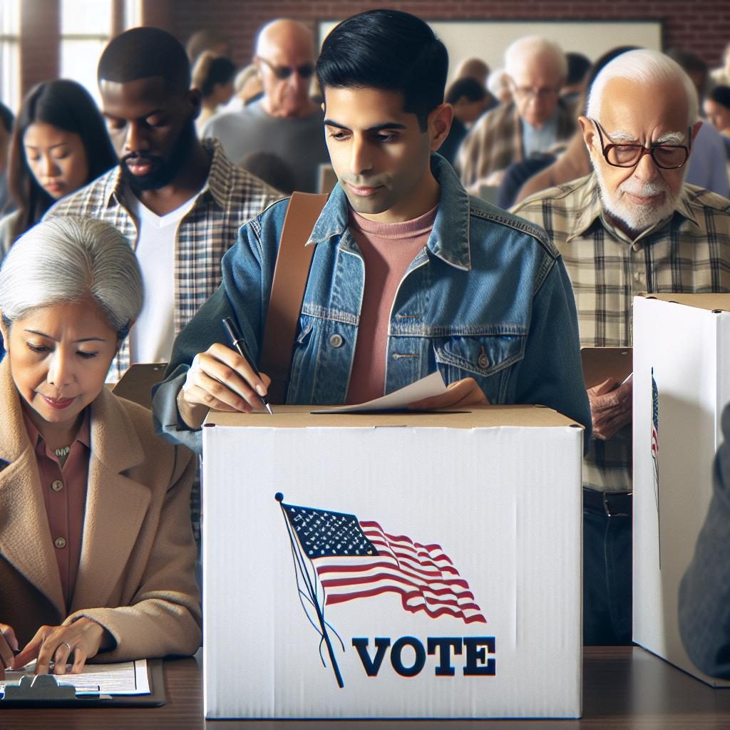 Voters at Polling Station