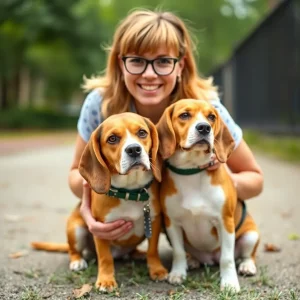 Atlanta's Miss Peaches Welcomes New Beagle Brother, Pete, in Heartwarming Adoption Story