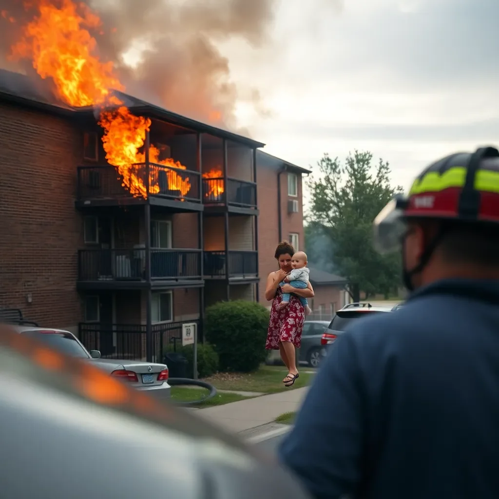 Apartment Fire in Atlanta Leads to Heroic Rescue of Mother and Child