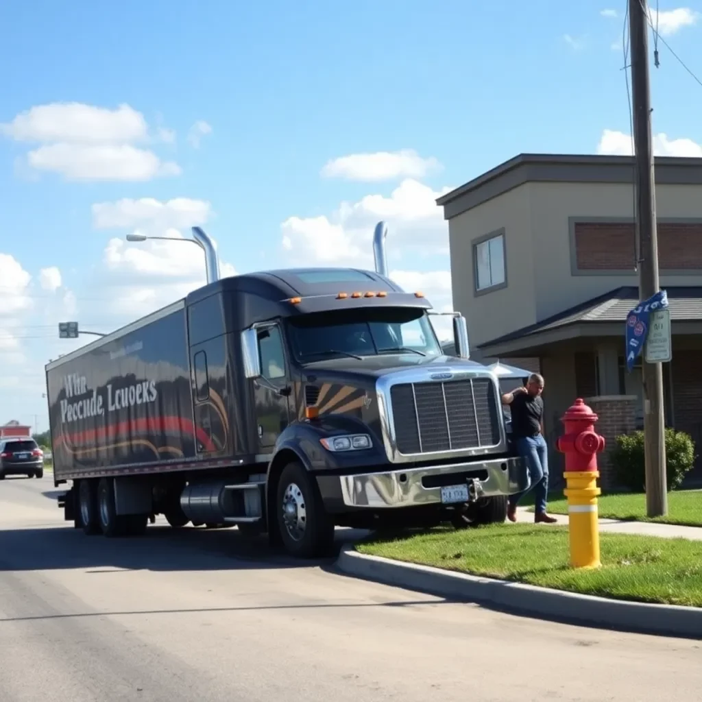 Unexpected Crash Involving Semi-Truck, Fire Hydrant, and Building on Donald Lee Howell Parkway Leaves Community in Shock