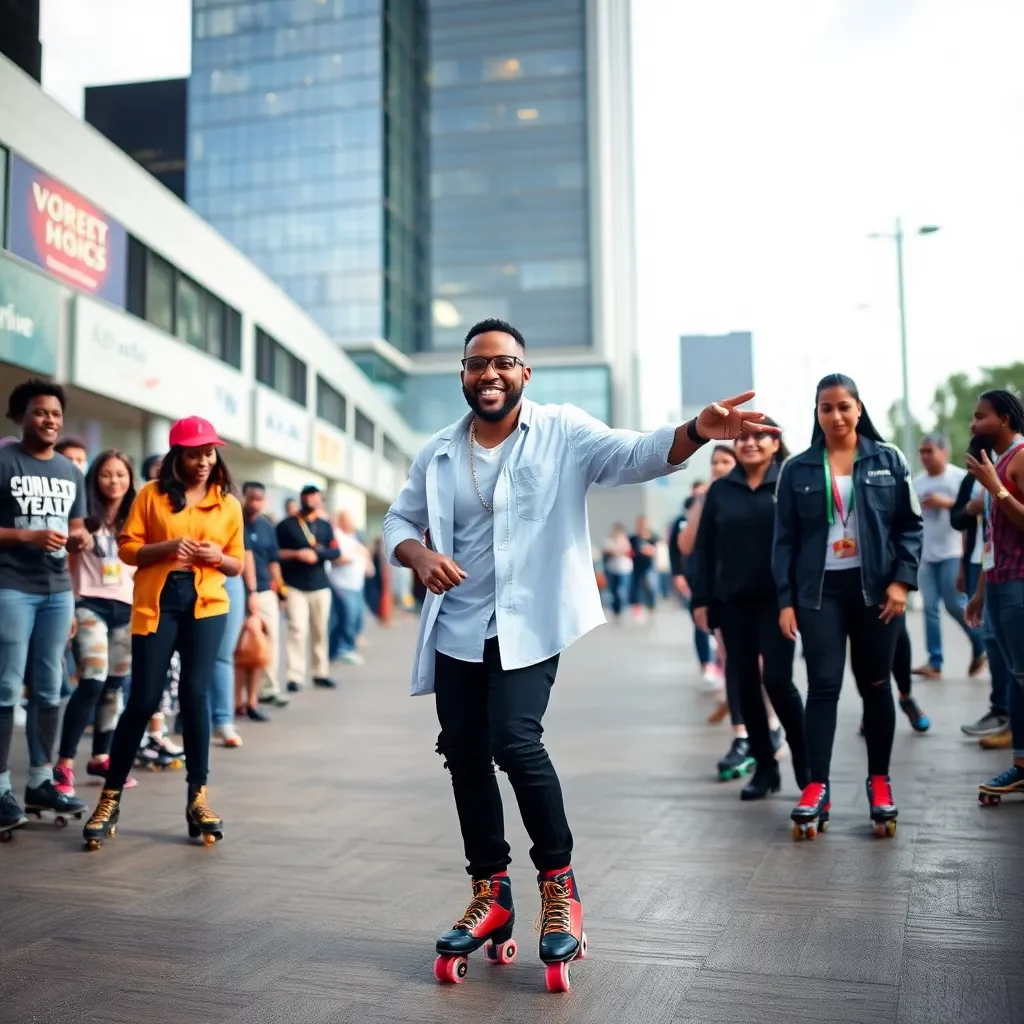 Usher Hosts Roller-Skating Event in Atlanta to Inspire Voter Participation