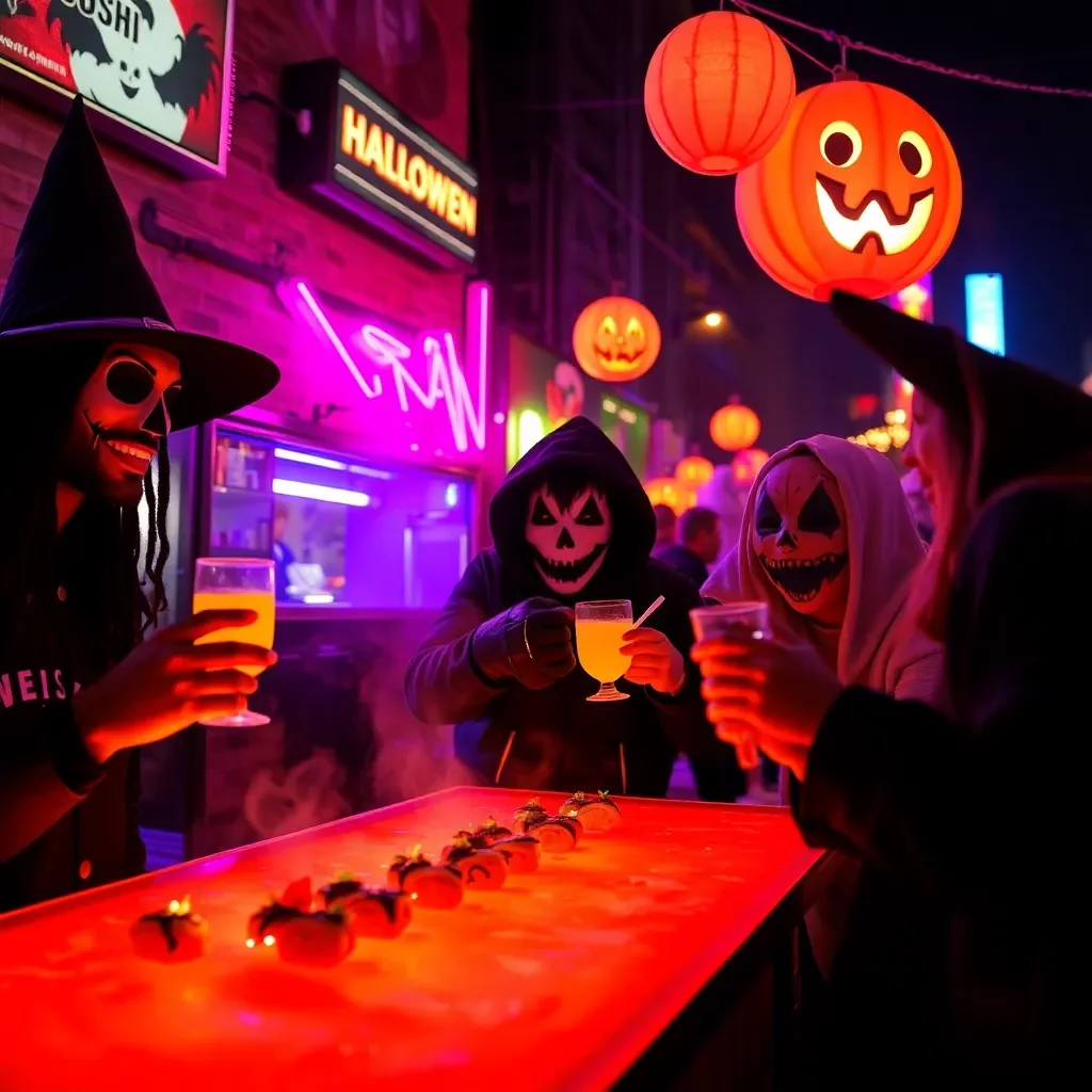 Atlanta's Halloween Night Transformed by Energetic Trap Sushi Celebration