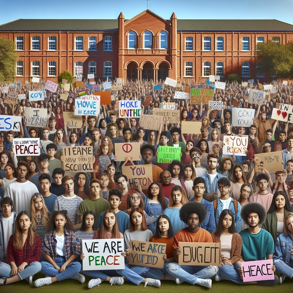 Protest Signs in School