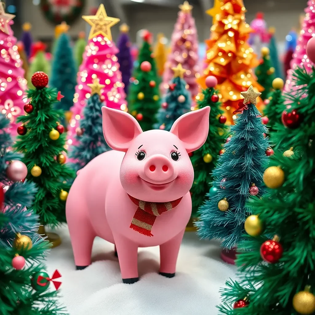 An Atlanta Tradition Returns as Penny the Pink Pig Joins the Georgia Festival of Trees