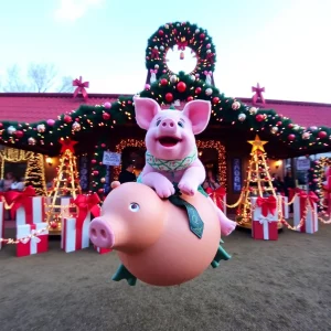 Atlanta's Iconic Pink Pig Ride Returns for 2024 Holiday Season