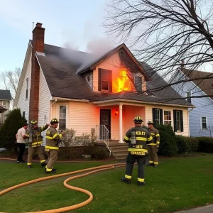 Midnight Blaze in Atlanta Leaves Family Safe but Home Damaged