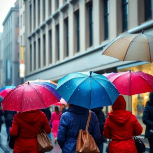 Rain and Chilly Weather Expected in Atlanta: Umbrellas and Warm Coats Needed!