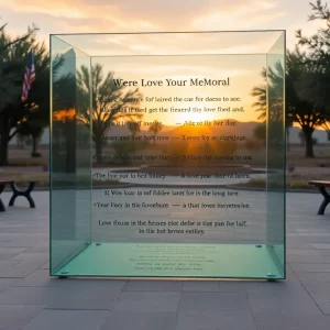 Design of the Palm Springs AIDS Memorial in Downtown Park