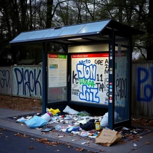 Atlanta Struggles with Vandalism as Over 100 Bus Shelters Suffer Damage