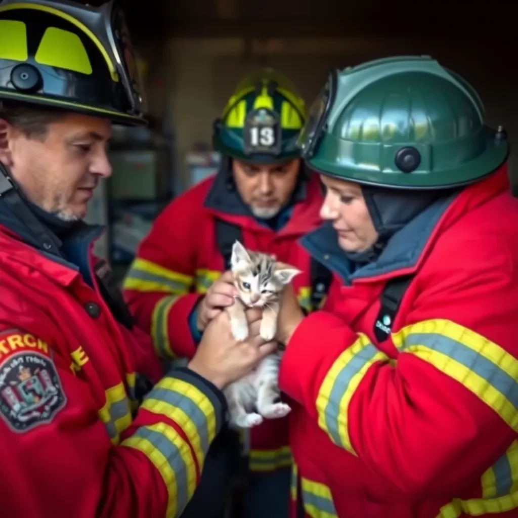 DeKalb County Firefighters Rescue Kitten from Home Blaze as Community Searches for Missing Cats