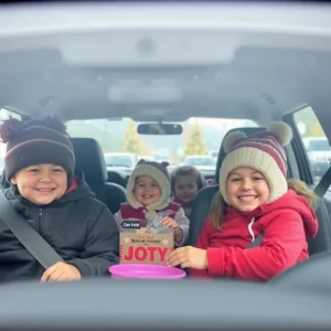 Families Embrace Holiday Spirit at Hosea Helps Christmas Drive Thru in Atlanta