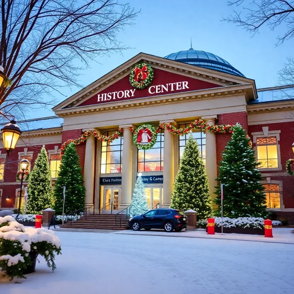 The Atlanta History Center beautifully decorated for Christmas