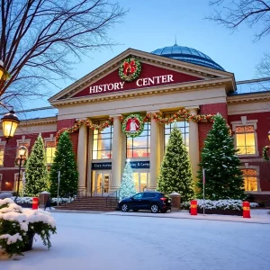 The Atlanta History Center beautifully decorated for Christmas