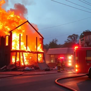 Firefighters respond to arson at East Atlanta construction site