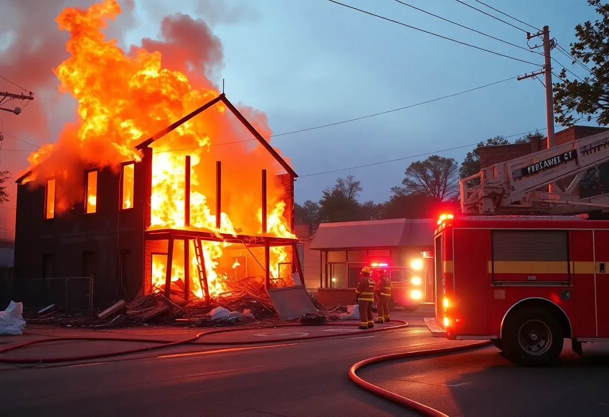 Firefighters respond to arson at East Atlanta construction site