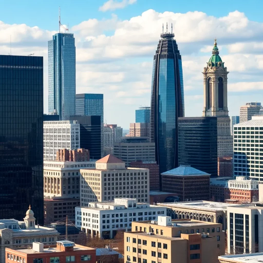 Skyline of Atlanta featuring office buildings