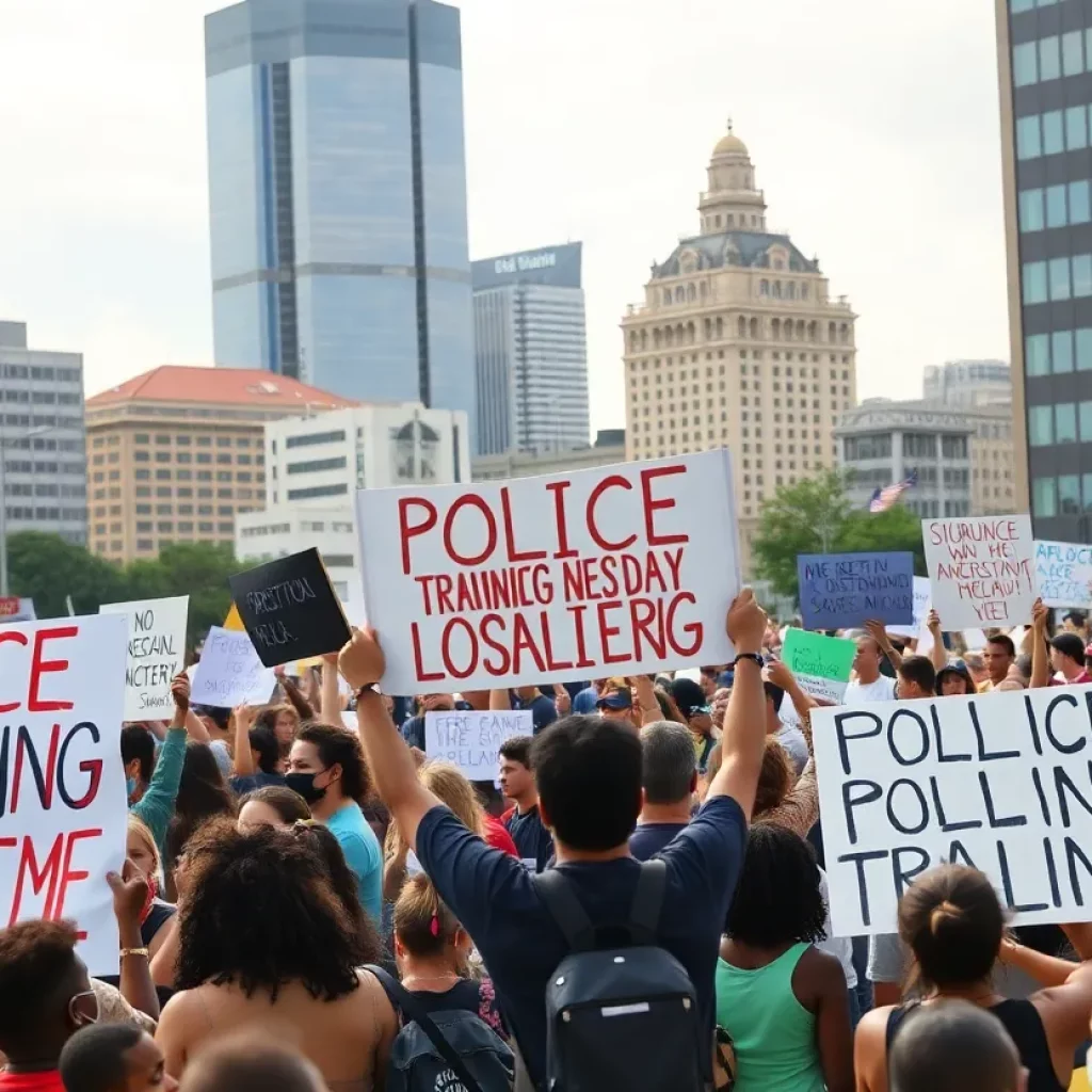 Activists gathered in Atlanta rallying against Cop City