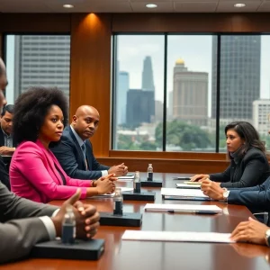 Atlanta City Council members discussing salary increases